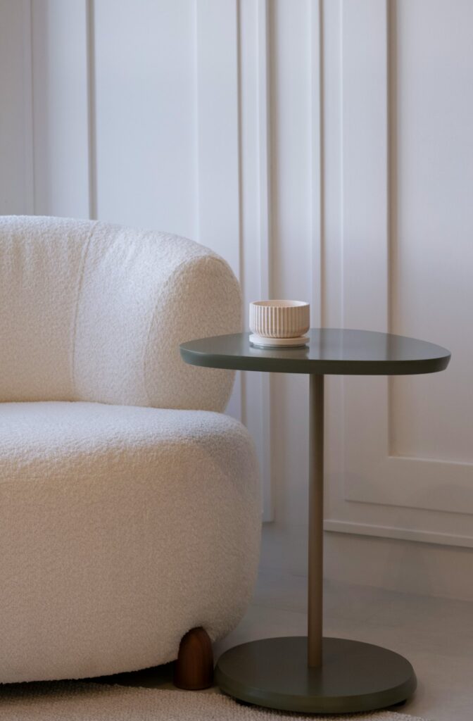 Upholstered Bouclé Lounge Chair