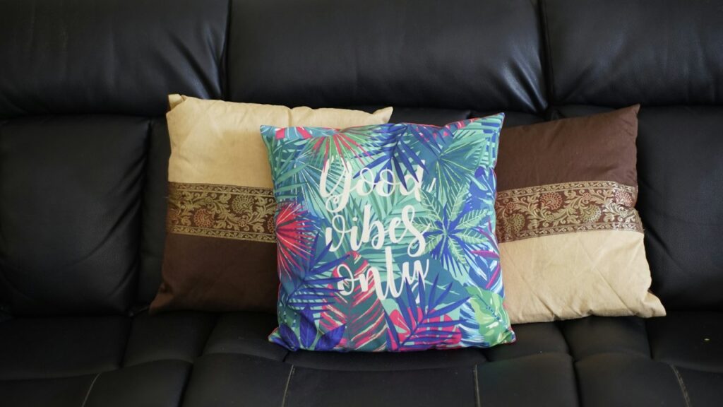 Hand-Woven Organic Cotton Throw Pillow